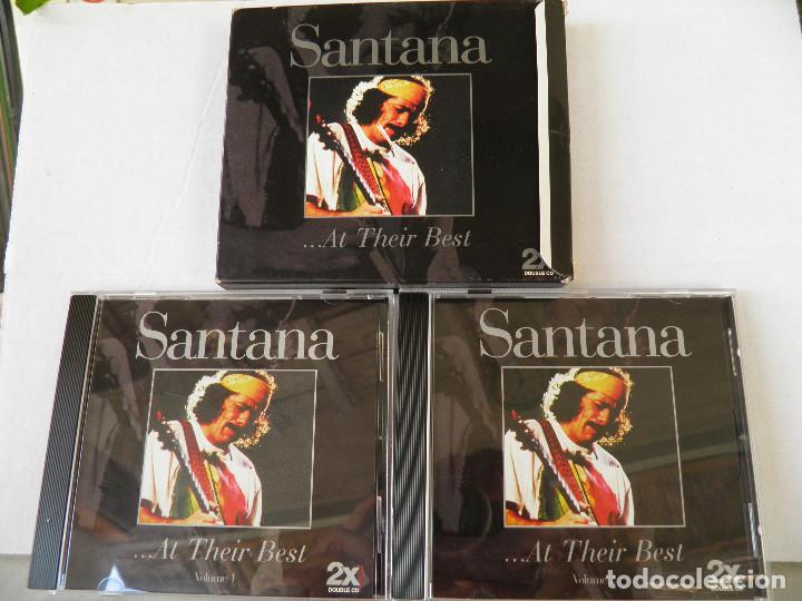 CDs de m&uacute;sica: SANTANA - AT THEIR BEST - 2 CD,s - Foto 1