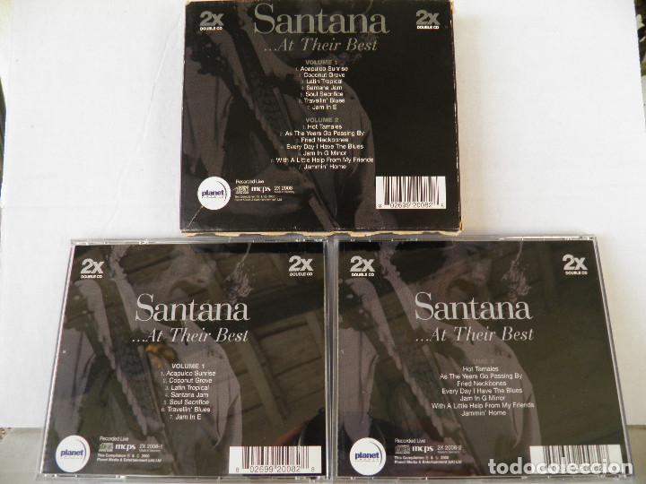 CDs de m&uacute;sica: SANTANA - AT THEIR BEST - 2 CD,s - Foto 2