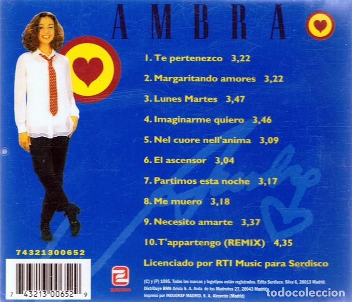 CDs de m&uacute;sica: CD AMBRA &uml;TE PERTENEZCO&uml; - Foto 2