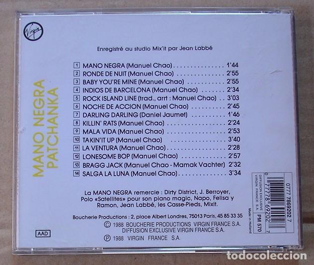 CDs de m&uacute;sica: MANO NEGRA - PATCHANKA (CD 1988) - Foto 3