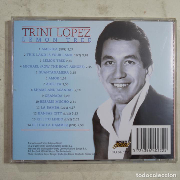 CDs de m&uacute;sica: TRINI LOPEZ - LEMON TREE - CD 2001 - Foto 2