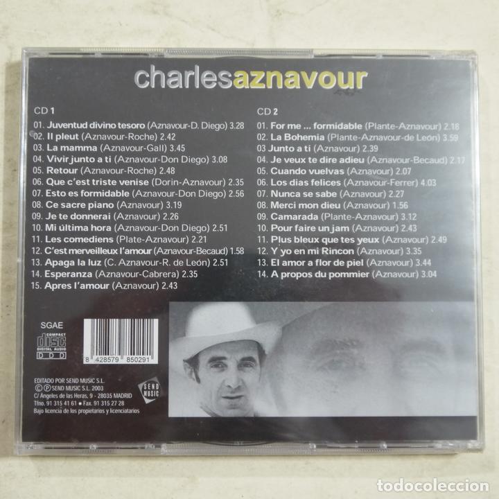 CDs de m&uacute;sica: CHARLES AZNAVOUR - 2 CDS 2003 NUEVO - Foto 2