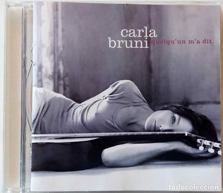 CDs de m&uacute;sica: CARLA BRUNI. QUELQU&acute;UN M&acute;A DIT. CD - Foto 1