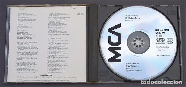 CDs de m&uacute;sica: STEELY DAN - GAUCHO (CD) 1984 - Foto 2