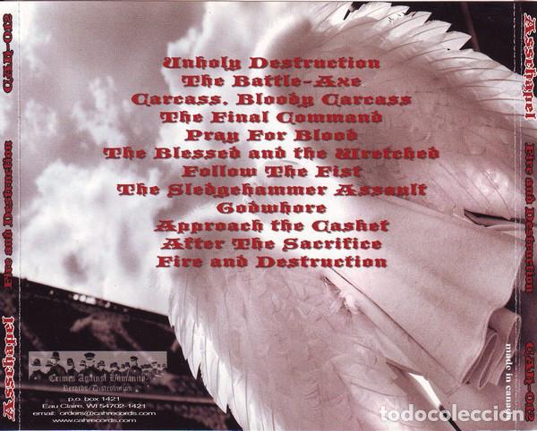 CDs de m&uacute;sica: Asschapel -Fire And Destruction-cd hard core power violence - Foto 2