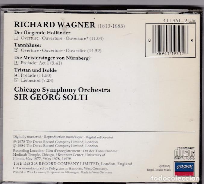 CDs de m&uacute;sica: Wagner Overtures - Solti - Foto 2