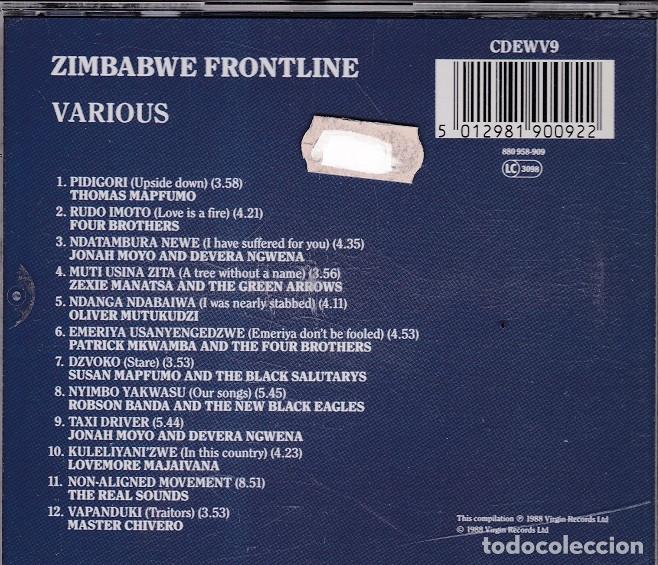 CDs de m&uacute;sica: Zimbabwe Frontline - CD recopilatorio de 1988 - Foto 2