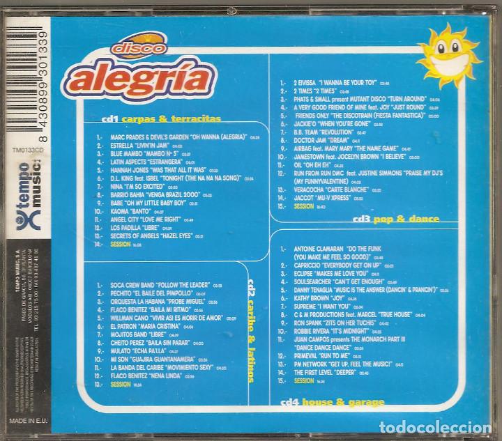 CDs de m&uacute;sica: DISCO ALEGR&Iacute;A. 4 CDS - Foto 2