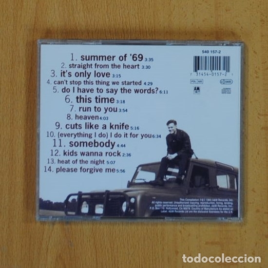 CDs de m&uacute;sica: BRYAN ADAMS - SO FAR SO GOOD - CD - Foto 2