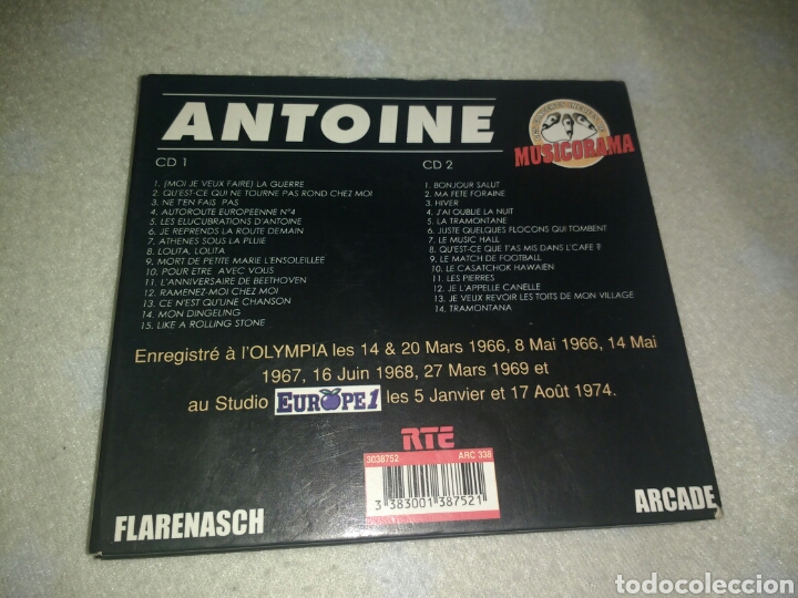CDs de m&uacute;sica: Antoine 2 cds muy dificil como nuevo - Foto 3