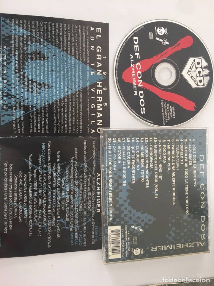 CDs de m&uacute;sica: Del con dos. Alzheimer. - Foto 2