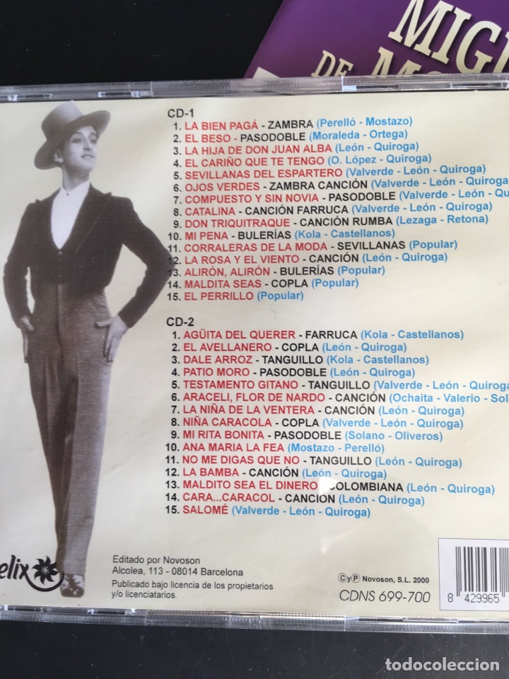 CDs de m&uacute;sica: Miguel De Molina El Inimitable doble Cd - Foto 2