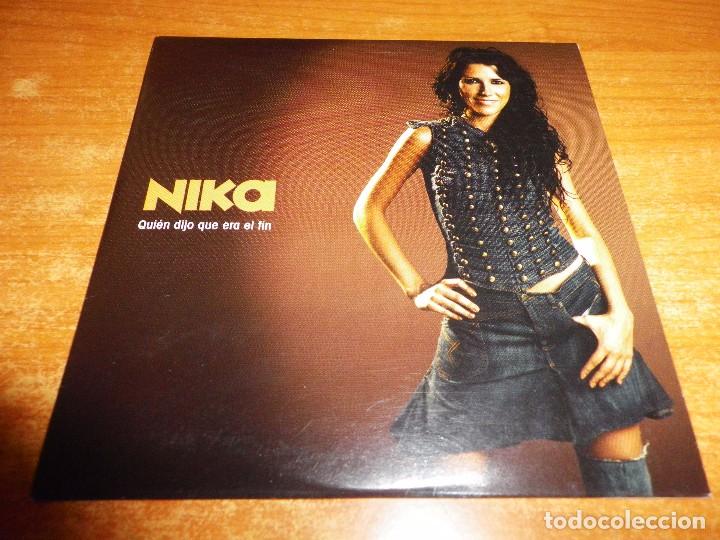 CD di Musica: NIKA Quien dijo que era el fin CD SINGLE PROMO 2003 OPERACION TRIUNFO 1 TEMA LUDOVICO VAGNONE