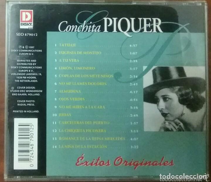 CDs de m&uacute;sica: CONCHITA PIQUER EXITOS ORIGINALES CD - Foto 2