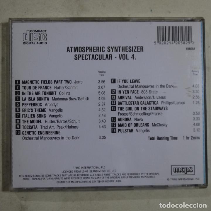 CDs de m&uacute;sica: ATMOSPHERIC SYNTHESIZER SPECTACULAR VOL. 4 - CD - Foto 2