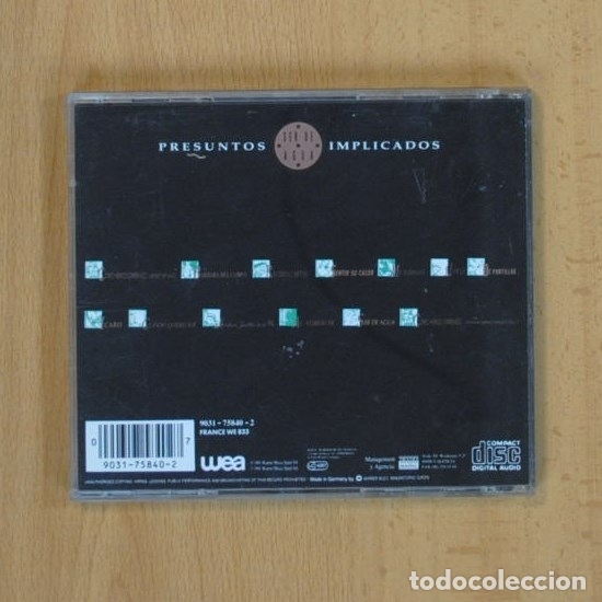 CDs de m&uacute;sica: PRESUNTOS IMPLICADOS - SER DE AGUA - CD - Foto 2