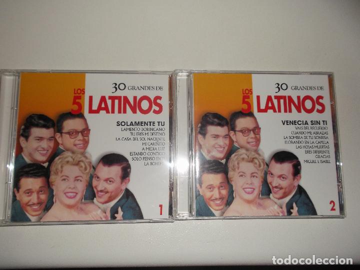 CDs de m&uacute;sica: LOS CINCO LATINOS 2 CDS - Foto 1