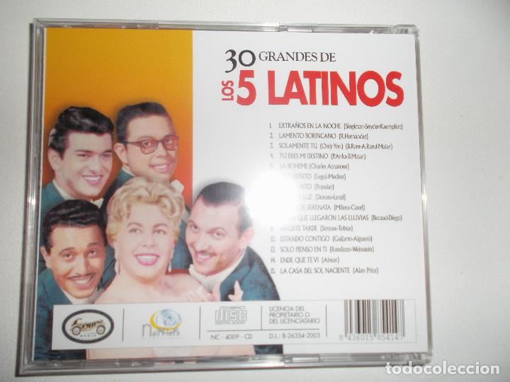 CDs de m&uacute;sica: LOS CINCO LATINOS 2 CDS - Foto 3