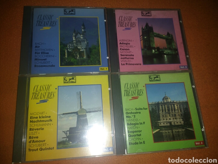 Music CDs: Classic treasure 4 cds musica clasica