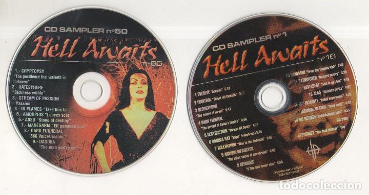 CDs de m&uacute;sica: HELL AWAITS N&ordm; 1 + N&ordm; 50 2 X CD SAMPLER - Foto 1