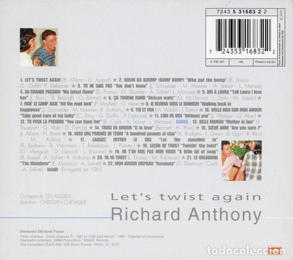 CDs de m&uacute;sica: Richard Anthony - Lets Twist Again - CD Digipack - Foto 2