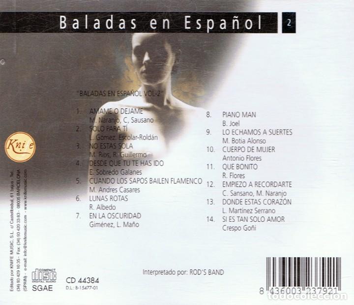 CDs de m&uacute;sica: CD BALADAS EN ESPA&Ntilde;OL 2 - Foto 2