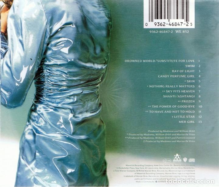CDs de m&uacute;sica: CD MADONNA &uml;RAY OF LIGHT&uml; - Foto 2