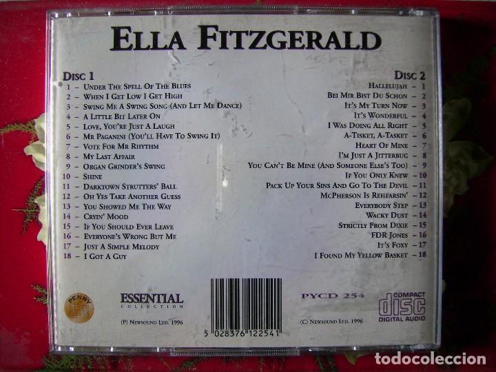 CDs de m&uacute;sica: ELLA FITZGERALD...EXITOS...DOBLE CD...PEDIDO MINIMO 5&euro; - Foto 2