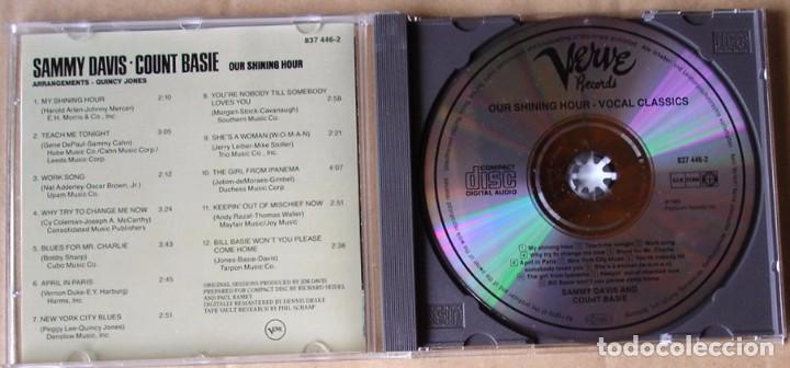 CDs de m&uacute;sica: SAMMY DAVIS - COUNT BASIE - OUR SHINING HOUR (CD) - Foto 2