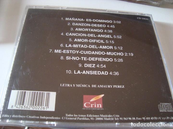 CDs de m&uacute;sica: RAR CD. AMAURY. DE VUELTA. 2000 - Foto 2