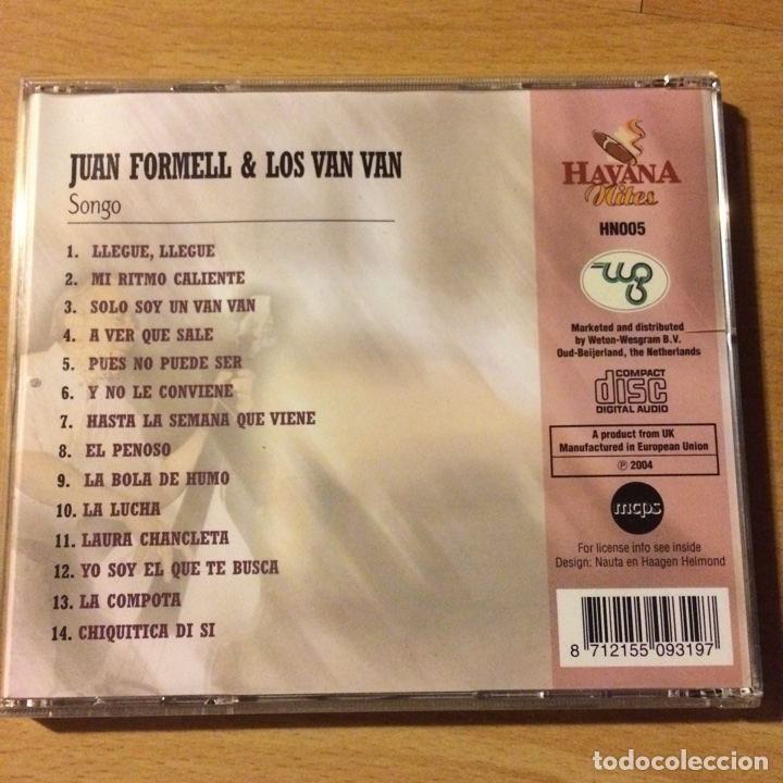 CDs de m&uacute;sica: Cd Juan formell y los van van songo cuba - Foto 2