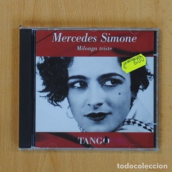 CDs de m&uacute;sica: MERCEDES SIMONE - MILONGA TRISTE - CD - Foto 1