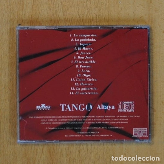 CDs de m&uacute;sica: D&acute;ARIENZO - LA CUMPARSITA - CD - Foto 2