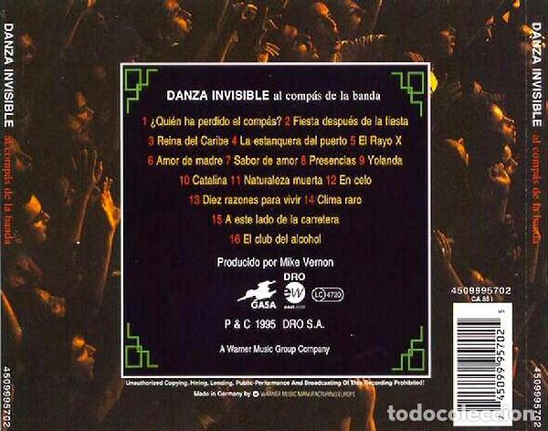 CDs de m&uacute;sica: Danza Invisible - Al Comp&aacute;s de la Banda - CD Editado en 1995 - Foto 2