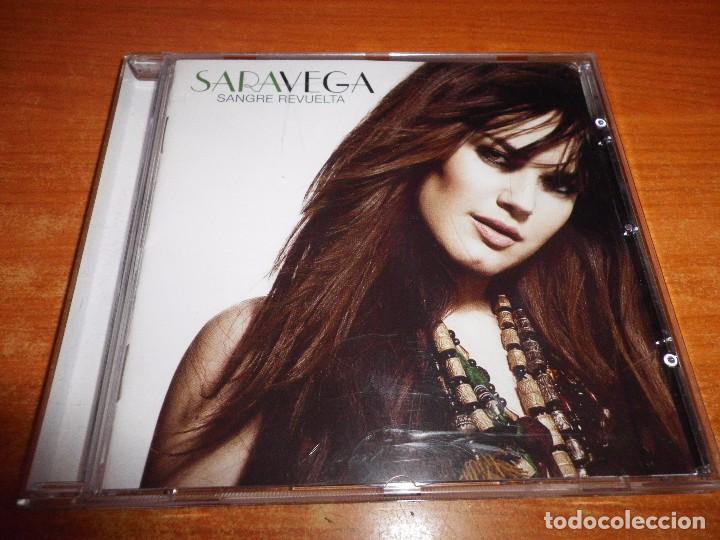 SARA VEGA SANGRE REVUELTA CD ALBUM DEL AÑO 2010 DUO CON ALEJANDRO SANZ ENE 10 TEMAS HERMANA PAZ VEGA (Música - CD's Flamenco, Canción española y Cuplé)