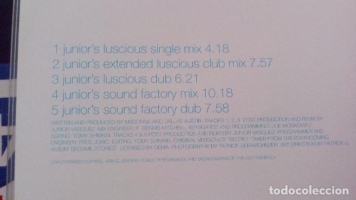 CDs de m&uacute;sica: MADONNA SECRET THE REMIXES VERSION B - Foto 3