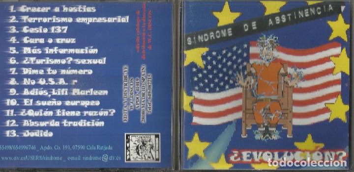 CDs de m&uacute;sica: SINDROME DE ABSTINENCIA cd &iquest;EVOLUCI&Oacute;N? - Foto 1