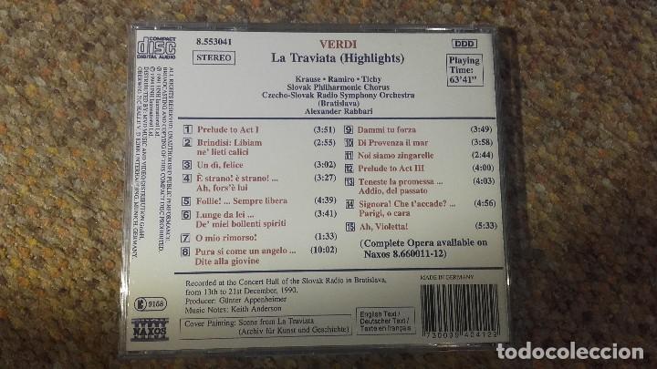 CDs de m&uacute;sica: Verdi , La Traviata , ( Highlights ) , CD - Foto 2