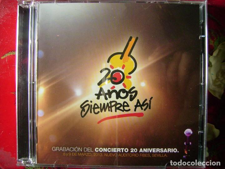 Music CDs: SIEMPRE ASI.CONCIERTO 20 ANIVERSARIO...DOBLE CD