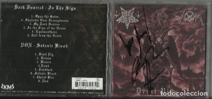 CDs de m&uacute;sica: Dark Funeral / Von cd Devil Pigs.2004.autografiado - Foto 1