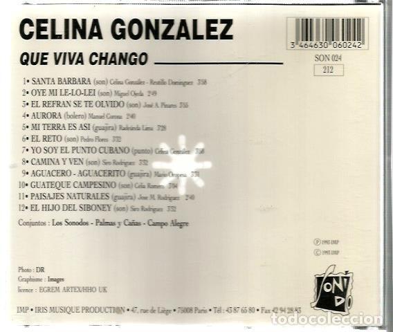 CDs de m&uacute;sica: CD CELINA GONZALEZ : QUE VIVA CHANGO ! ( CUBA ) - Foto 2