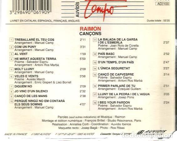 CDs de m&uacute;sica: CD RAIMON : 18 CAN&Ccedil;ONS ( EDITAT A FRAN&Ccedil;A ) - Foto 2