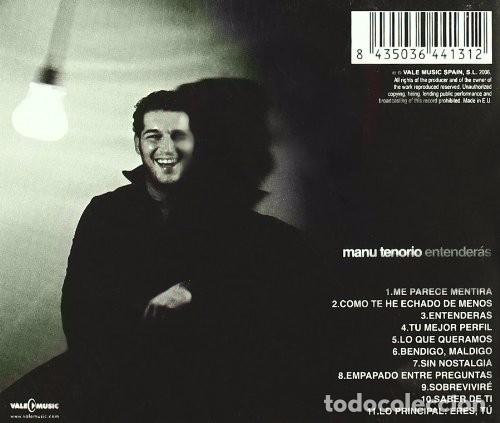 CDs de m&uacute;sica: Manu Tenorio - Entender&aacute;s - CD Editado en 2006 - Foto 2