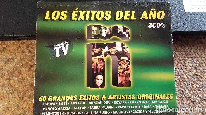 CDs de m&uacute;sica: Los Exitos del A&ntilde;o 2001 , 3xCD , Estopa , Bos&eacute; , etc .. - Foto 1