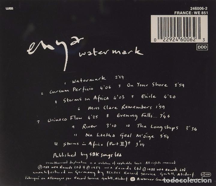 CDs de m&uacute;sica: Enya - Watermark - Foto 2