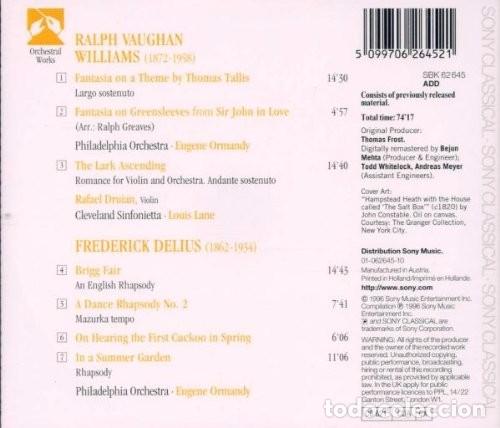 CDs de m&uacute;sica: Vaughan Williams - Delius Works - Foto 2