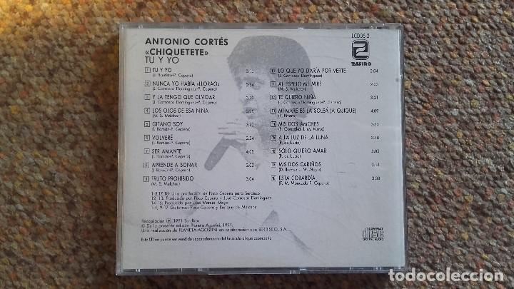 CDs de m&uacute;sica: Chiquetete , Tu y Yo , CD - Foto 2