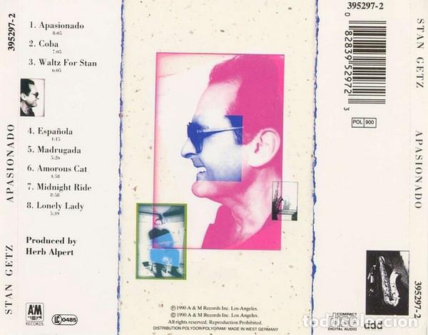 CDs de m&uacute;sica: CD STAN GETZ - APASIONADO (1990) - Foto 2