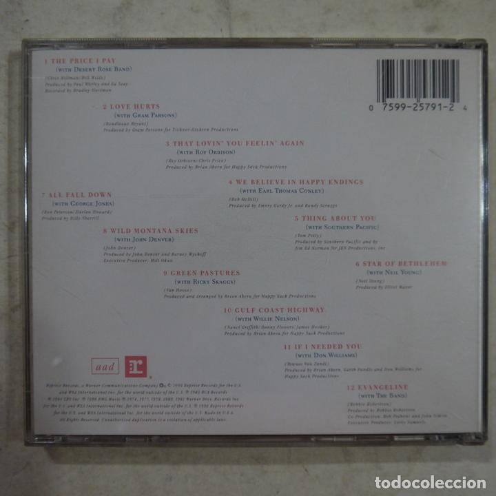 CDs de m&uacute;sica: EMMYLOU HARRIS - DUETS - CD 1990 - U.S. - Foto 2