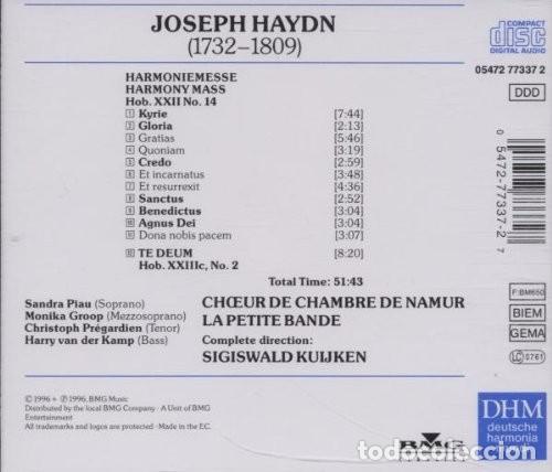 CDs de m&uacute;sica: Haydn - Harmony Mass / Te Deum - Kuijken - Foto 2